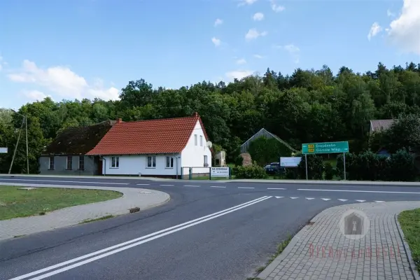 lubuskie, Gorzowski, Santok, Lipki Wielkie, Warsztat, baza dla firmy - 3 budynki + działka
